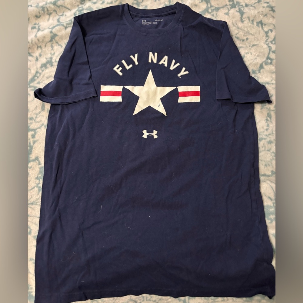 Under Armour Men's Navy Blue Graphic T-Shirt